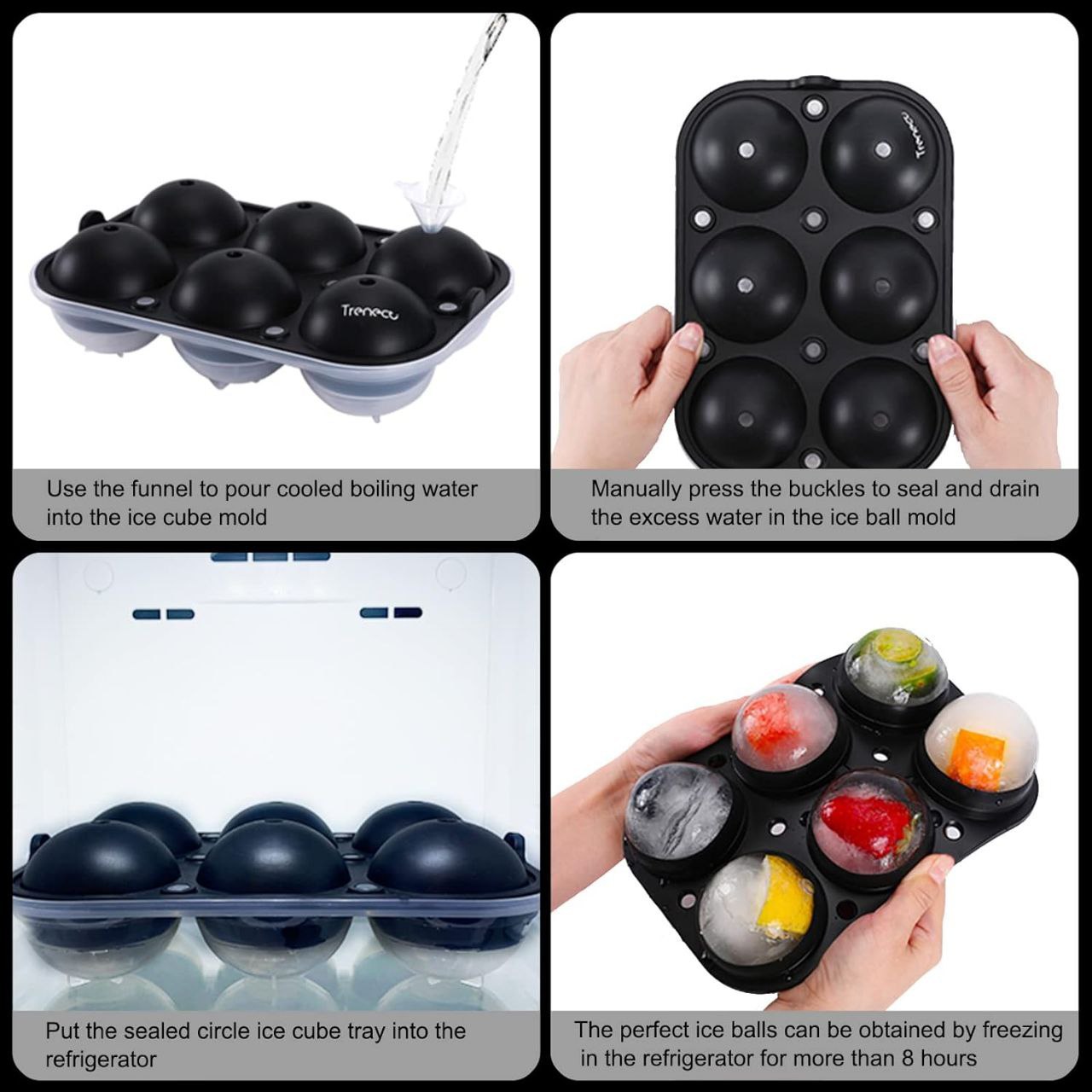 6 BALL ICE CUBE TRAYS